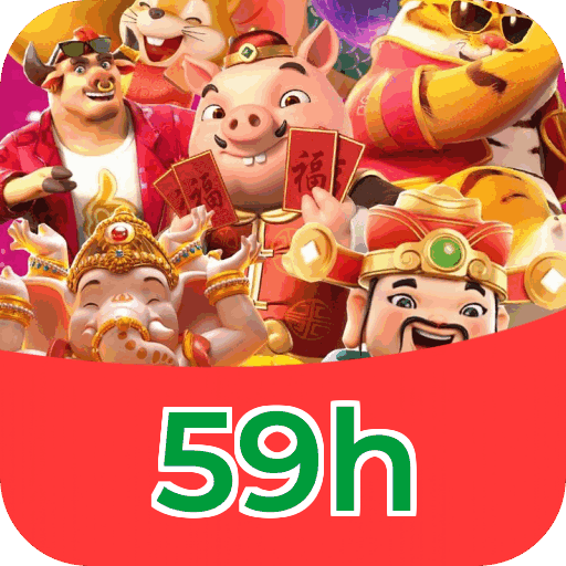 Interface do aplicativo 59h mostrando jogos disponíveis no iOS e Android